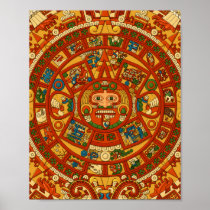 'Mayan Calendar Stone' Print
