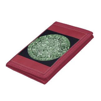 mayan calendar tri-fold wallet