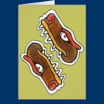 Mayan Crocodile Symbol cards
