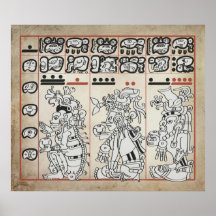 Mayan Deities Poster