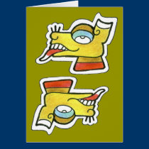 Mayan Dog Symbol v.1 cards