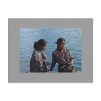 Mayan Girls at Lake Post Card
