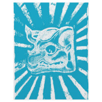 mayan glyph (blue) full color flyer