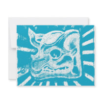 mayan glyph (blue) invite
