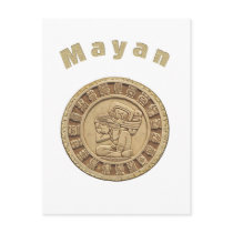 Mayan gold postcards