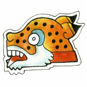 Mayan Jaguar Symbol Photo Cut Outs