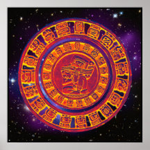 Mayan long-count calendar Poster