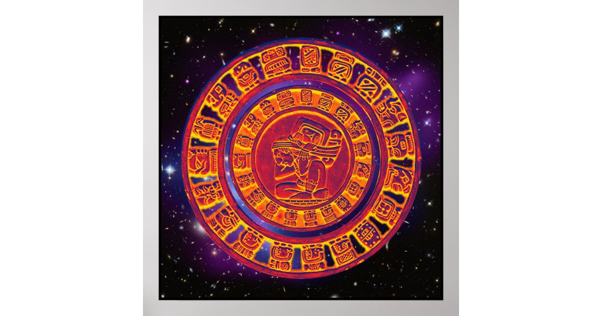 Mayan long count calendar Poster Zazzle Mayan long count calendar Poster Zazzle