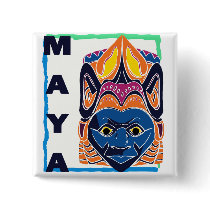 MAYAN MASK buttons by nassosvakalis MAYAN MASK buttons