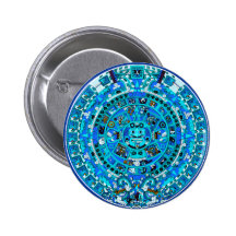 Mayan Maya Aztec Doomsday Symbol ~ Pins
