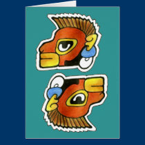 Mayan Monkey Symbol v.1 cards