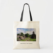 Mayan remains, Tikal, Guatemala Canvas Bags