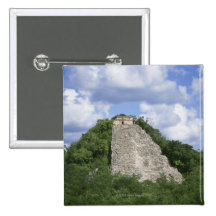 Mayan ruins of Coba, Yucatan peninsula, Mexico Buttons