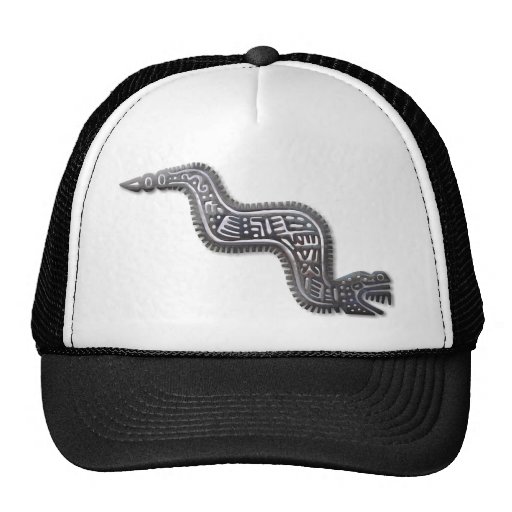 Mayan Serpent - Black and Silver Trucker Hat
