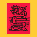 MAYAN SERPENT GOD postcards by holycrocodile MAYAN SERPENT GOD postcards