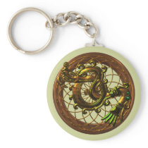 Mayan Snake Keychain