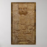Mayan Stone Carving Art Print