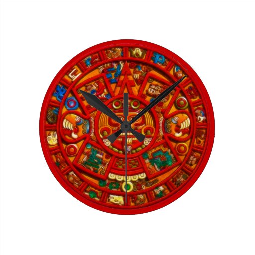 Mayan Sun Calendar Aztec Mexican History Clock Zazzle