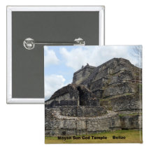 Mayan Sun God Temple, Belize Pin