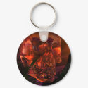 Mayan Temple with Crystal Skull keychains by DragonCat Mayan Temple with Crystal Skull keychains