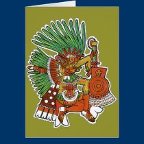 Mayan Tezcalipoca God cards