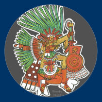 Mayan Tezcalipoca God stickers by RiverbyNight Mayan Tezcalipoca God stickers