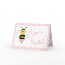 MayBee Bumble Bee Baby Shower Invitation cards