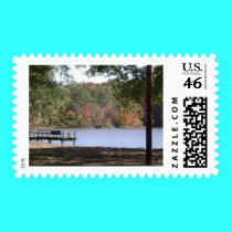 Mayes Lake in Autumn postage