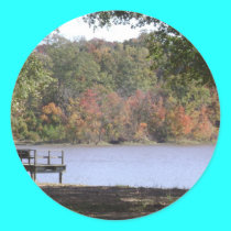 Mayes Lake in Autumn stickers