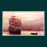 Mayflower in the Hudson Harbor Poster posters