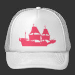 Mayflower Pink Truckers Hat (choose hat color) hats
