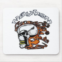 mayhem skull mousepads