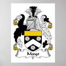 Mayo Family Crest Print