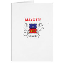 Mayotte flag map cards