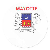 Mayotte flag map stickers
