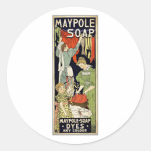 Maypole Soap Dyes Any Colour - Netherlands 1896 Sticker