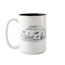 Mazda MX-5 Miata 2010 mx5 sketch mugs by tedlemon111 Mazda MX-5 Miata 2010 mx5 sketch mugs