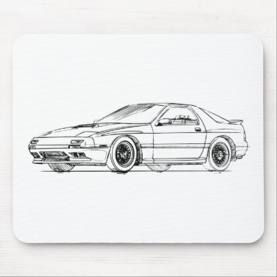 Mazda Rx7 Fc Convertible. Mazda RX7 FC Mousepads by