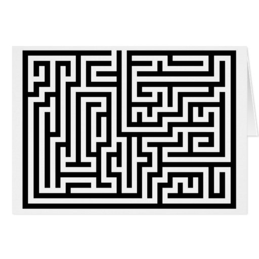Maze Card Zazzle