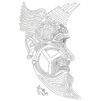 maze moon man T-Shirt