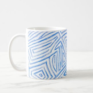 'Maze' Pattern Coffee Mug mug