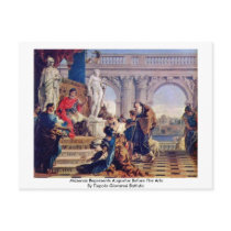 Mäzenas Represents Augustus Before The Arts Postcard