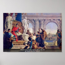 Mäzenas Represents Augustus Before The Arts Poster