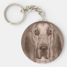 Mazy the Bloodhound by thoriinspired Key Chain