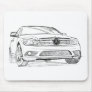 MB C350 sketch Mouse Pad