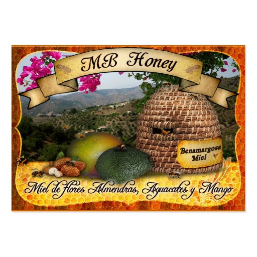 MB Honey from Benamargosa, Spain Business Card (front side)