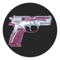 MB Pink Gun Stickers by MakennaBeth MB Pink Gun Stickers