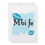 M'bi fe - Bambara - I Love You invitations