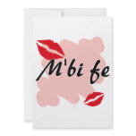 M'bi fe - Bambara - I Love You invitations