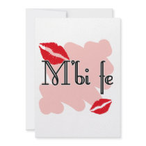 M'bi fe - Bambara - I Love You Invite